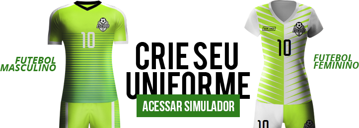 Simulador de uniformes de futebol feminino, modelos de jogos de